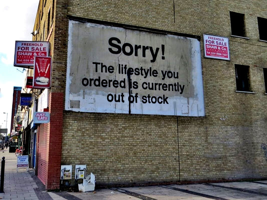 Banksy, "Sorry!"