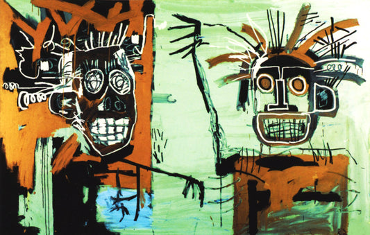 Jean-Michel Basquiat, "Two Heads in Gold II"