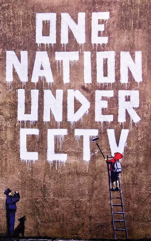 Banksy, "One Nation Under CCTV"