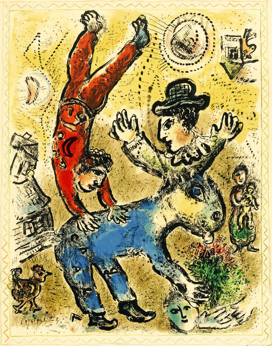 Chagall, "Acrobat Rouge"