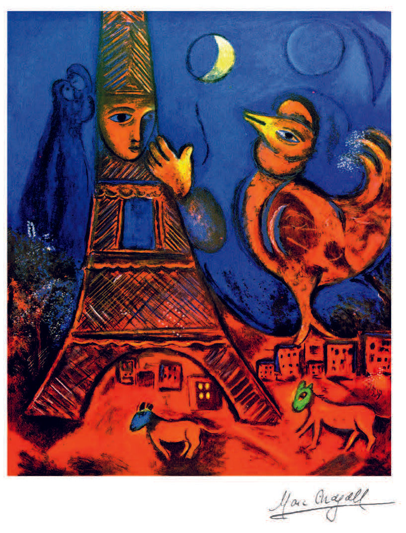 Chagall, "Bonjour Paris 1972"