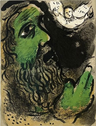 Chagall, "Job Praying"