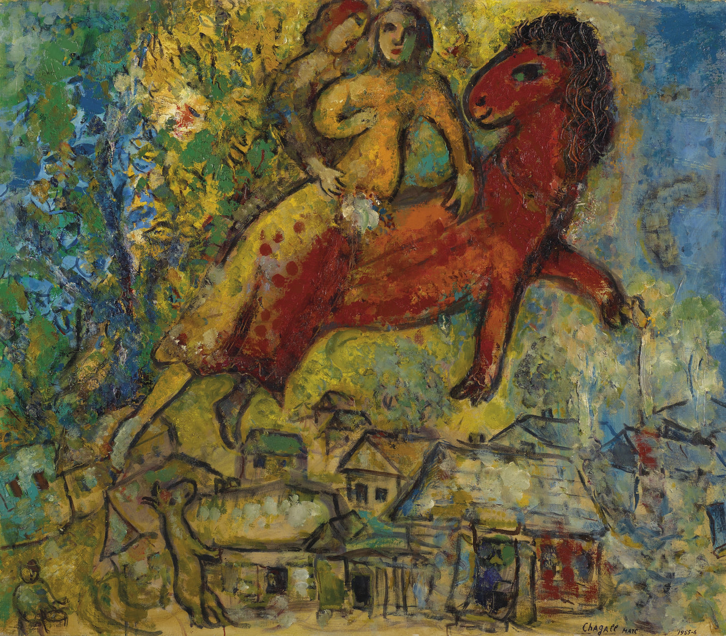 Chagall, "La Chevaucheee ou La Cavalcade 1887"