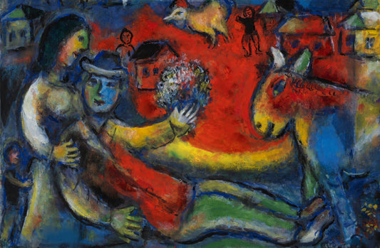 Chagall, "Le repos au village, 1978"