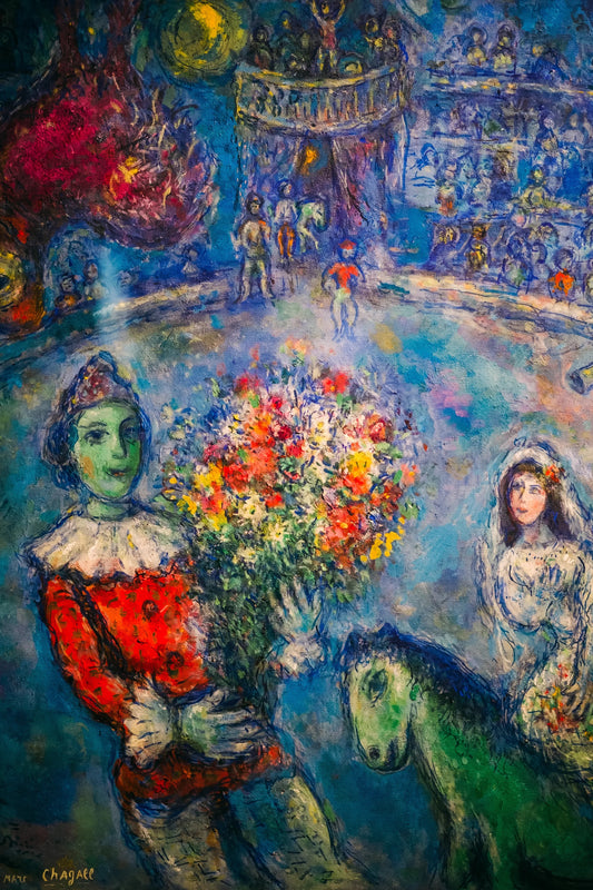 Chagall, "Sera a l'honneur d'une exposition a l'Atelier des Lumieres"