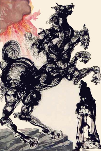 Salvador Dali, "Cerberus", La Divine Comédie