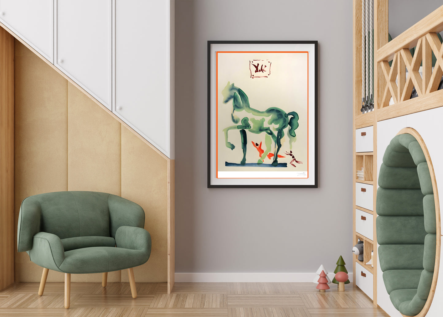 Salvador Dali, "C'est la que l'amour se plut a livrer Bataille" Lithograph