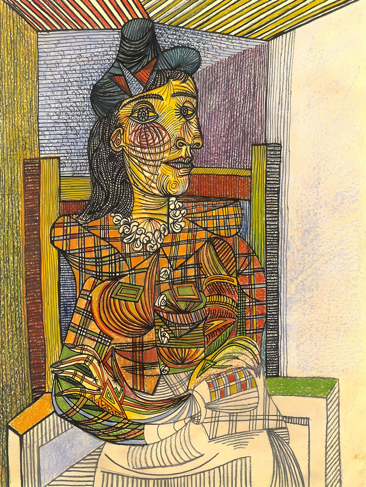 Picasso "Dora Maar (1907-97) Seated, 2nd February 1938"