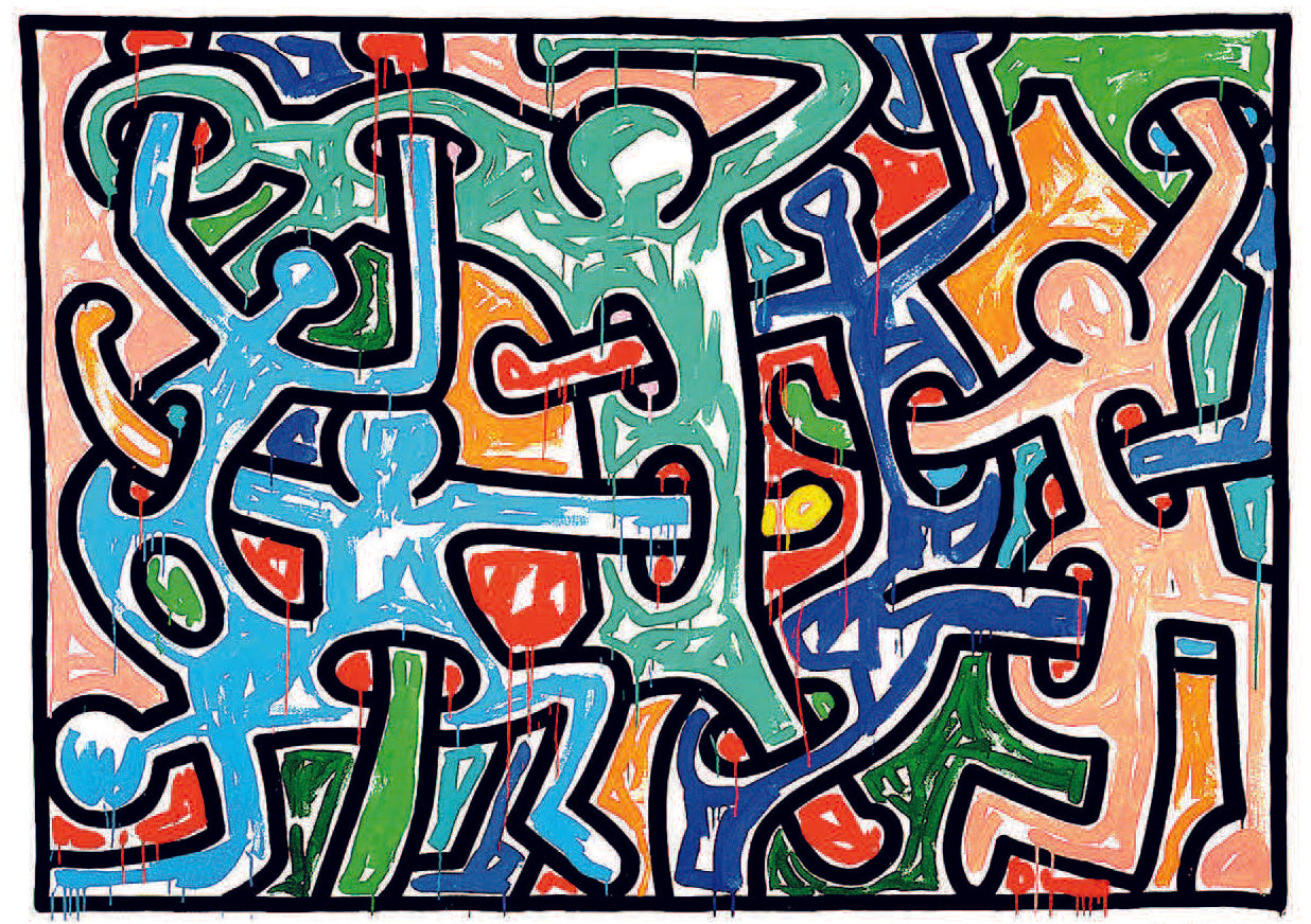 Keith Haring , "Untitled, 1988" (abstract)