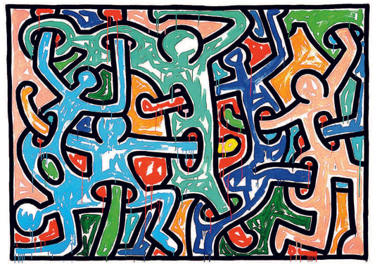 Keith Haring , "Untitled, 1988" (abstract)