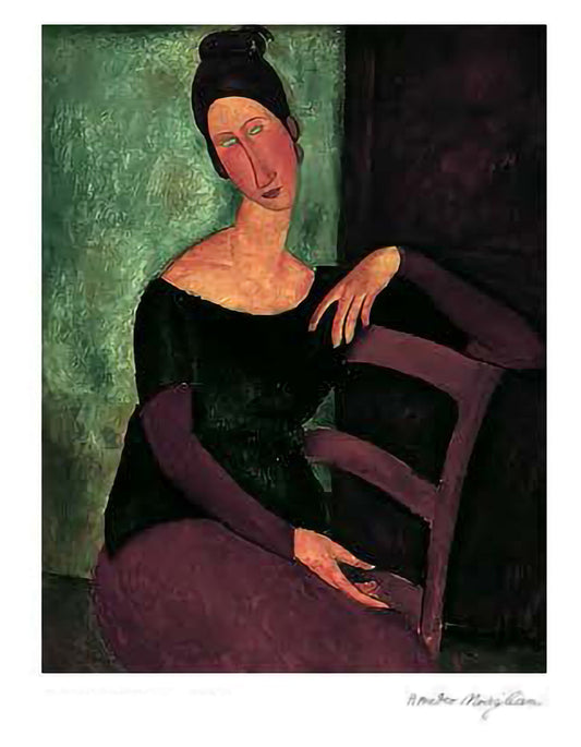 Modigliani, Amedeo "Portrait of the Artist's Wife, Jeanne Hebuterne" Lithograph
