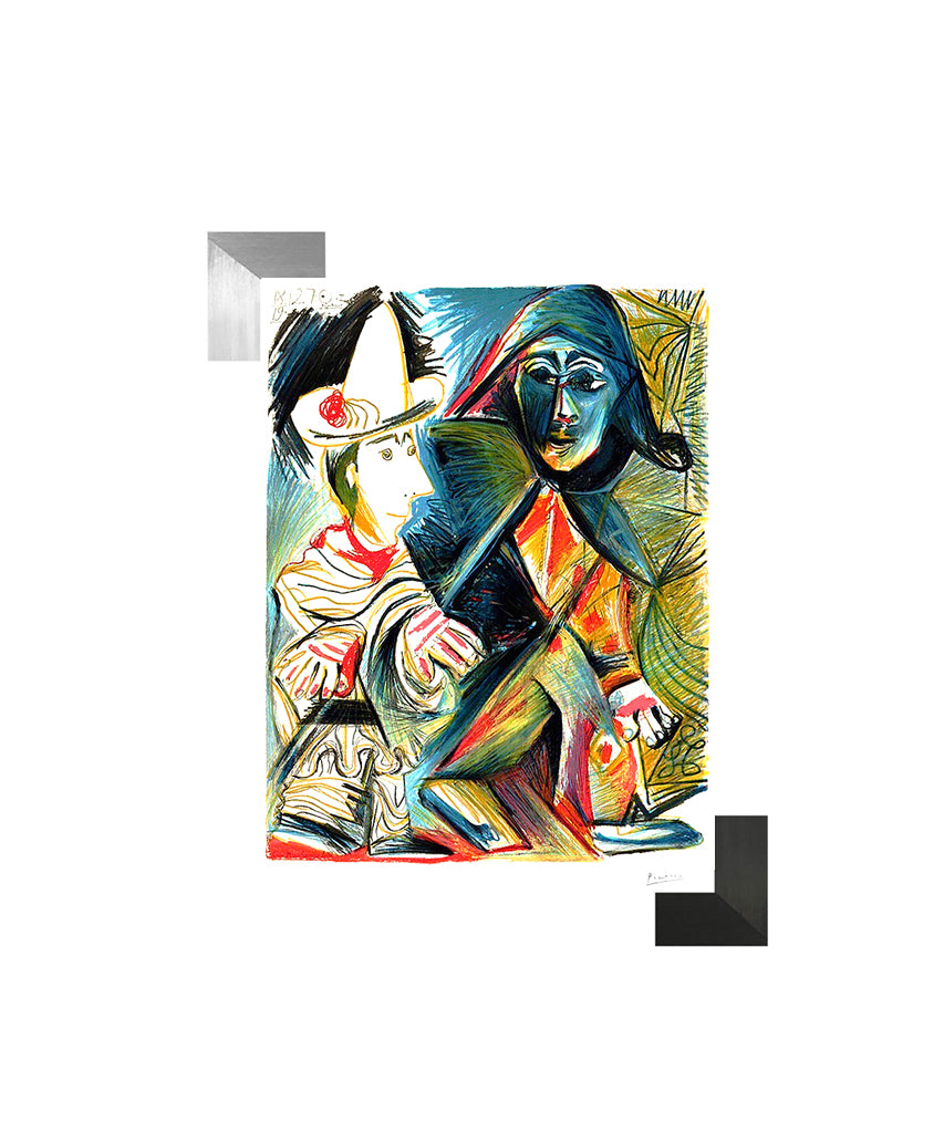 Picasso "Arlequin et pierrot"