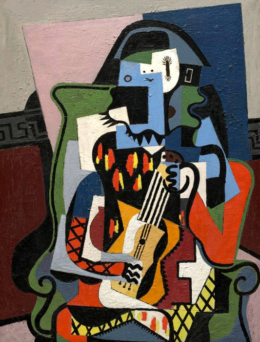 Picasso, "Harlequin Musician"