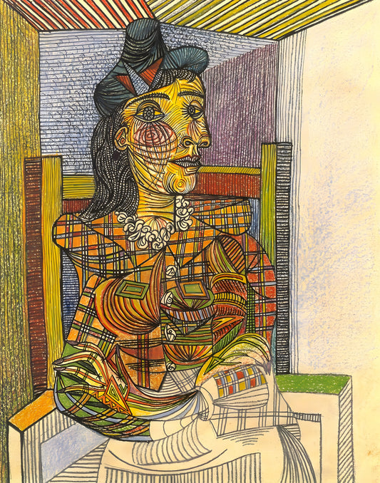 Picasso "Dora Maar (1907-97) Seated, 2nd February 1938", Lithograph