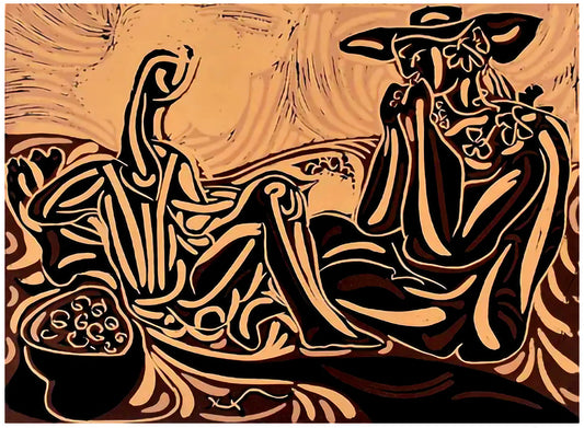 Picasso "The Grape Harvesters 1959" Lithograph